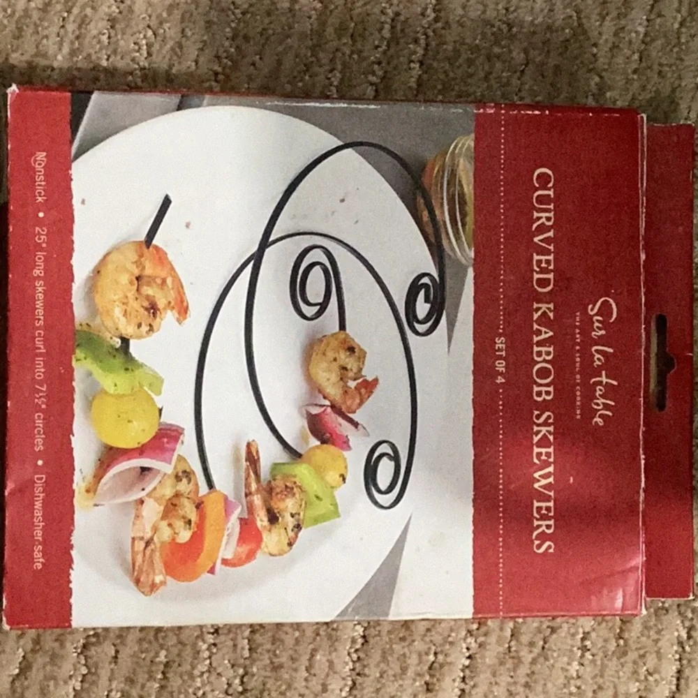 Sur La Table Curved Kabob Skewers New in Box
